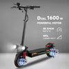New X4 shipped from China warehouse 1600W dual motor 10-inch off-road electric scooter 48V 18AH foldable adult mobility scooter